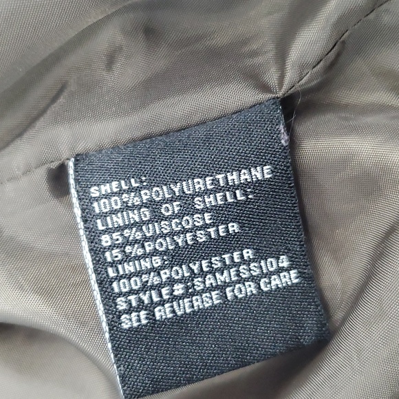 Blank Noir Vegan Leather Moto Jacket Extra Large XL Dark Green - Picture 13 of 16